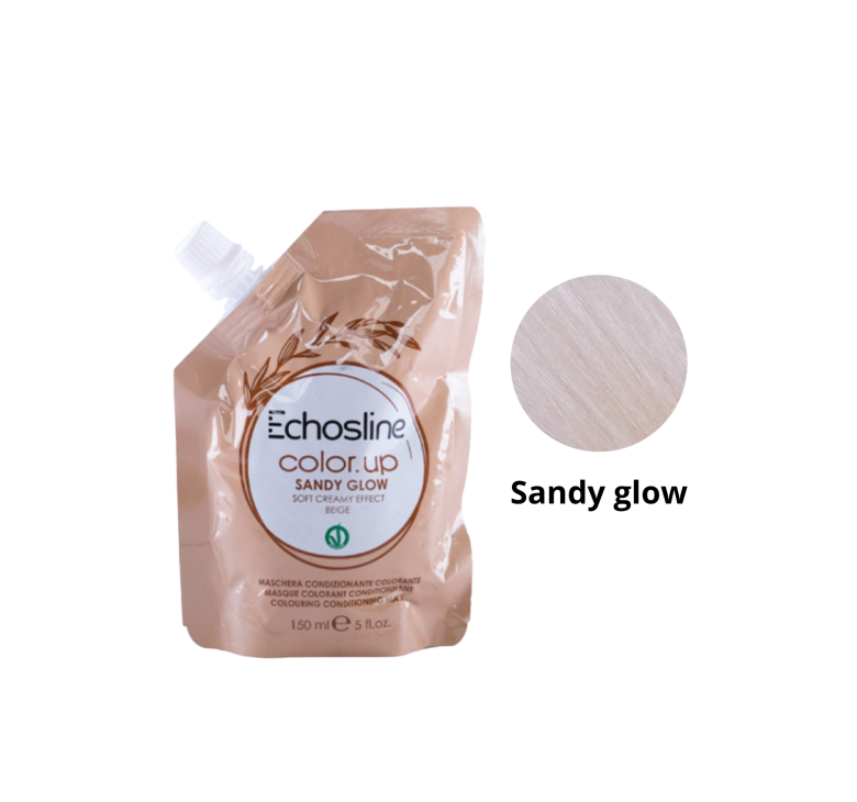 Тонуюча маска для волосся Echosline Color Up бежева Sandy Glow 150мл