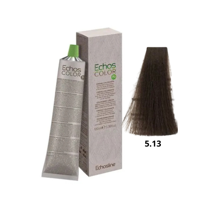 Крем-фарба Echosline Echos Color Vegan Colouring Cream 5.13 світло-каштановий бежевий 100мл