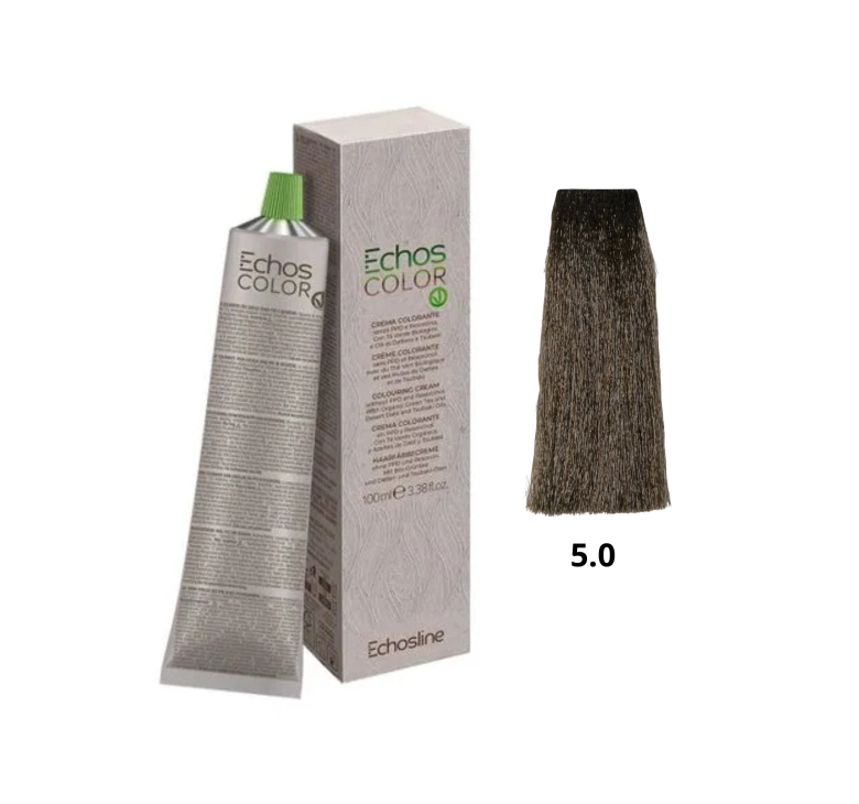 Крем-фарба Echosline Echos Color Vegan Colouring Cream 5.0 світло-каштановий 100мл