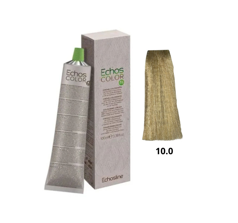 Крем-фарба Echosline Echos Color Vegan Colouring Cream 10.0 платиновий блонд 100мл