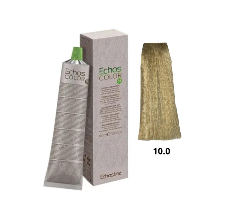 Крем-краска  Echosline Echos Color Vegan Colouring Cream 10.0  платиновый блонд 100мл