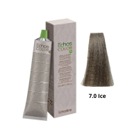 Крем-фарба Echosline Echos Color Vegan Colouring Cream 7.0 Ice середній блондин натуральний крижаний 100мл