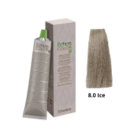 Крем-фарба Echosline Echos Color Vegan Colouring Cream 8.0 Ice світлий блондин натуральный крижаний 100мл