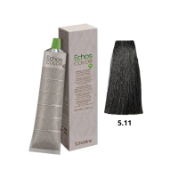 Крем-фарба Echosline Echos Color Vegan Colouring Cream 5.11 світло-каштановий естра холодний попелястий 100мл