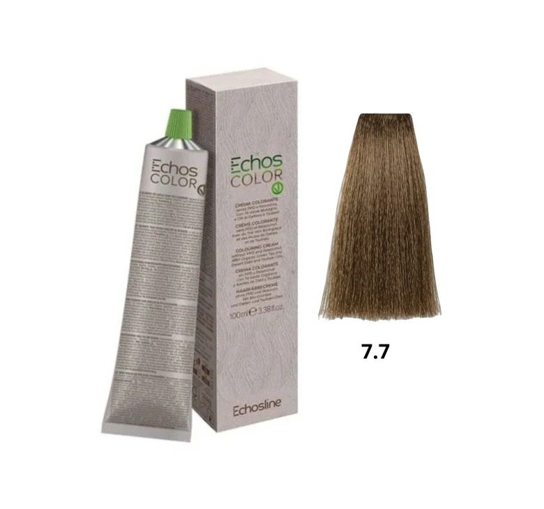 Крем-фарба Echosline Echos Color Vegan Colouring Cream 7.7  середній блондин коричневий 100мл