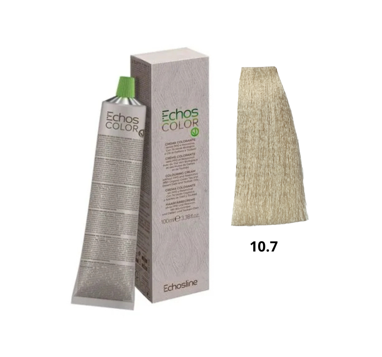 Крем-краска  Echosline Echos Color Vegan Colouring Cream 10.7  платиновый блондин песочный 100мл