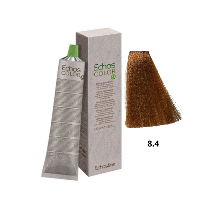 Крем-фарба Echosline Echos Color Vegan Colouring Cream 8.4 світлий блондин мідний 100мл
