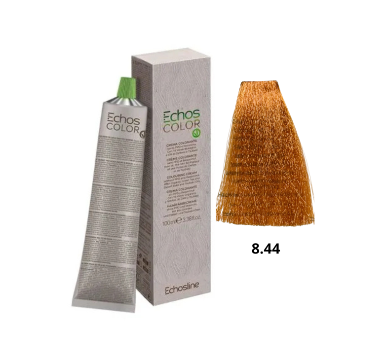 Крем-фарба Echosline Echos Color Vegan Colouring Cream 8.44 світлий блондин інтенсивний мідний 100мл