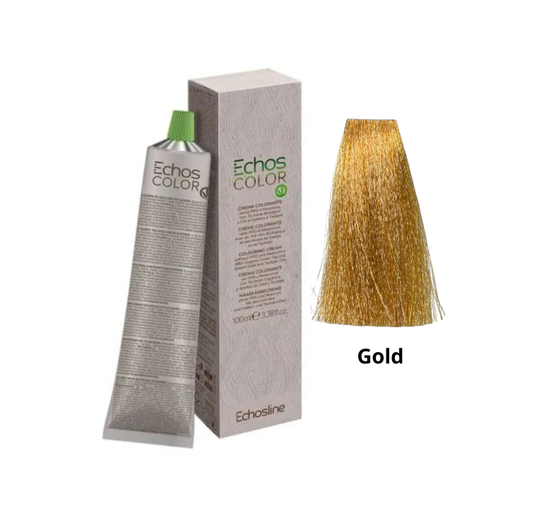 Крем-фарба Echosline Echos Color Vegan Colouring Cream Pure Color Gold золото 100мл