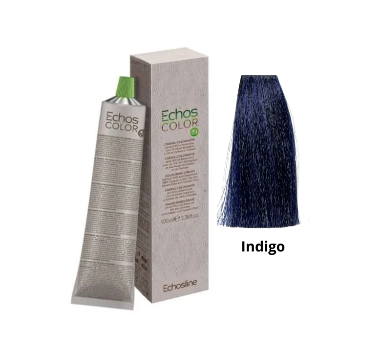 Крем-фарба Echosline Echos Color Vegan Colouring Cream Pure Color Indigo індіго 100мл