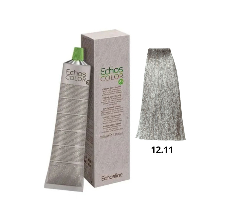 Крем-фарба Echosline Echos Color Vegan Colouring Cream 12.11 блонд екстра платиновий холодний 100мл