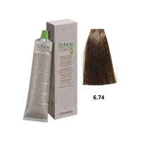 Крем-фарба Echosline Echos Color Vegan Colouring Cream 6.74 мідно-коричневий темний блонд 100мл