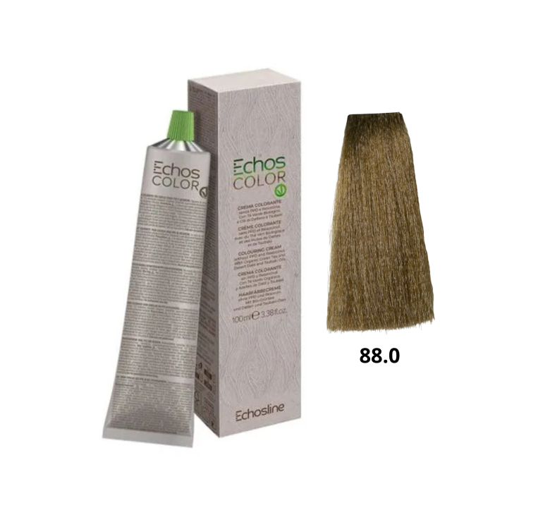 Крем-фарба Echosline Echos Color Vegan Colouring Cream 88.0 екстра насичений світлий блонд 100мл