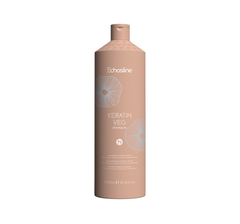 Шампунь для волосся з кератином Echosline Keratin Veg Restructuring Shampoo 1000мл