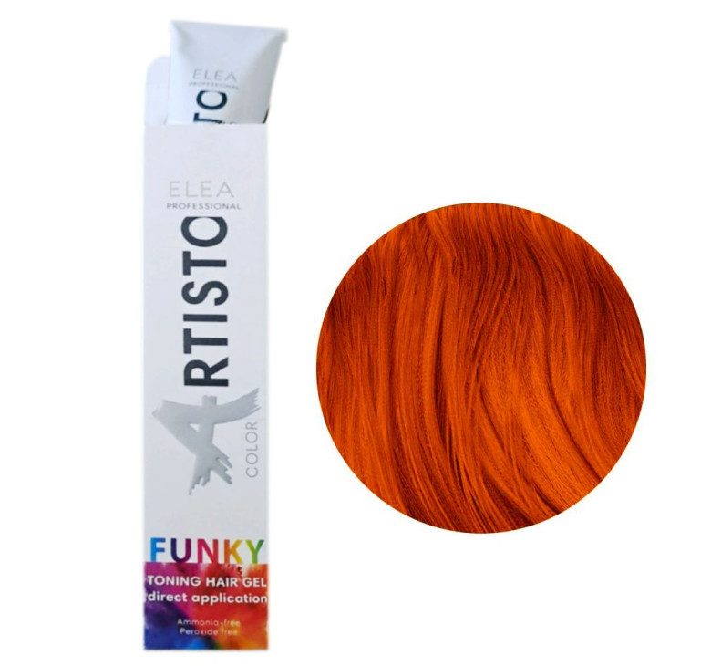 Тонирующий гель для волос Elea Professional Artisto Funky Colors Toning Hair Gel Orange (оранжевый) 100 мл 