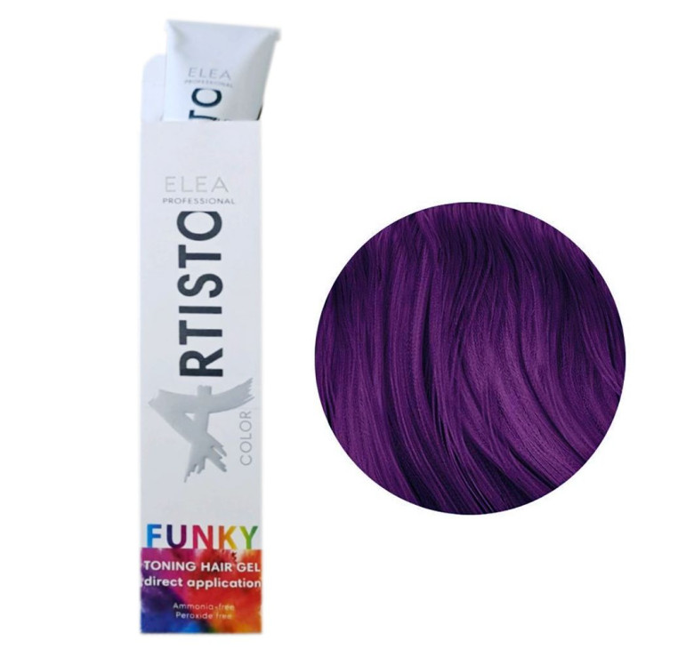 Тонирующий гель для волос Elea Professional Artisto Funky Colors Toning Hair Gel Violet (фиолетовый) 100 мл 