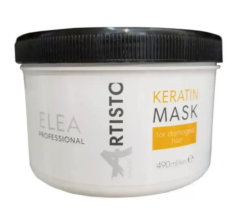 Відновлююча маска для пошкодженого волосся Elea Professional Artisto Keratin Mask 490 мл