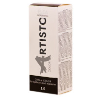 Фарба для брів Elea Professional Artisto 1.0 чорний (25мл.барвник + 40мл.активатор)