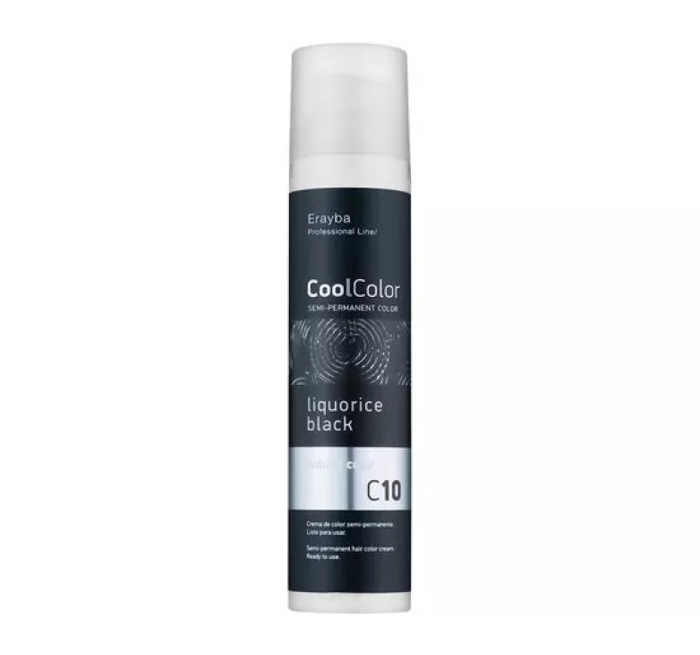 Полуперманентная крем-краска для волос Erayba CoolColor Semi-Permanent Color C10 черный 100мл