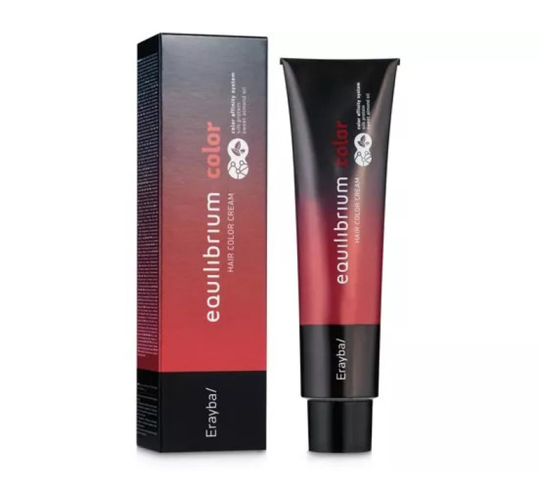 Крем-краска для волос Erayba Equilibrium Hair Color Cream 4/62 Переливающийся коричневый темно-каштановый 120мл