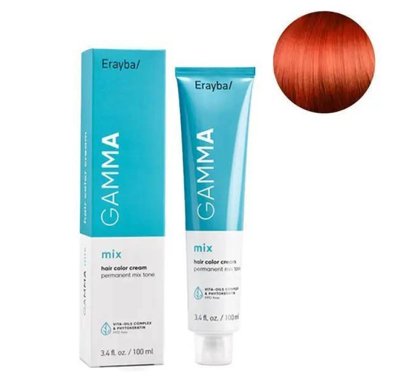 Крем-краска для волос Erayba Gamma Mix Tone Haircolor Cream 0/40 Медный микстон 100мл