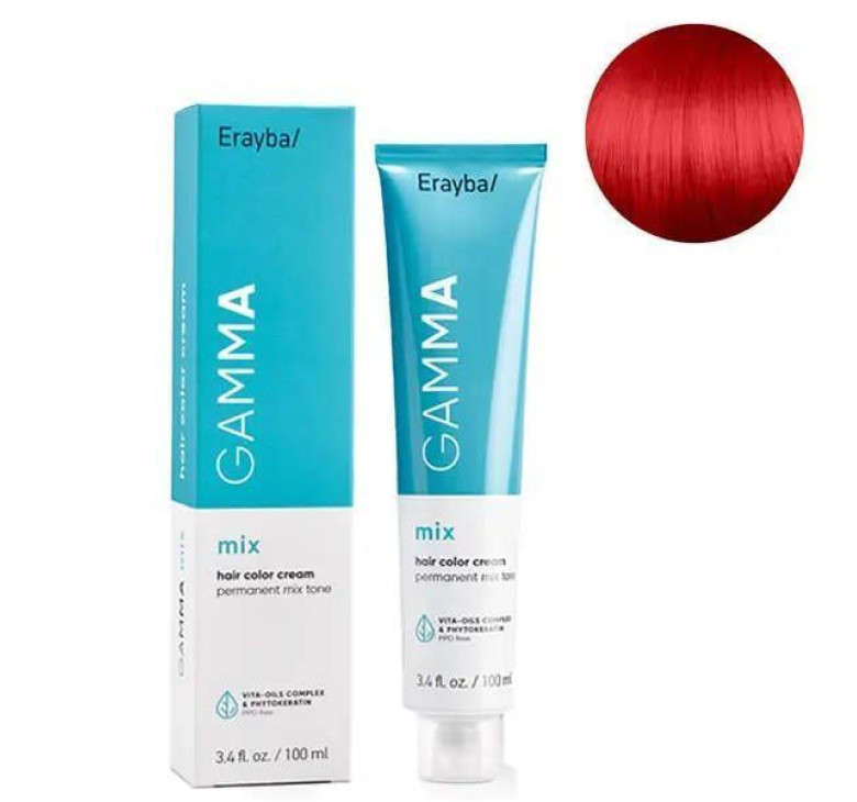 Крем-краска для волос Erayba Gamma Mix Tone Haircolor Cream 0/90 Красный микстон 100мл