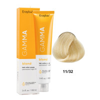 Крем-фарба для волосся Erayba Gamma Blond Superblond Haircolor Cream 11/32 Платиновий блонд золотисто-бежевий 100мл