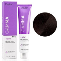 Крем-фарба для волосся Erayba Gamma Color Haircolor Cream 4/65 Махагоново-коричневий 100мл