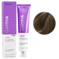 Крем-фарба для волосся Erayba Gamma Color Haircolor Cream 6/00 Натуральний темний блонд 100мл