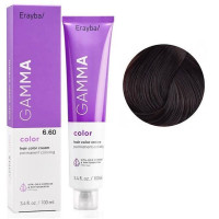Крем-фарба для волосся Erayba Gamma Color Haircolor Cream 6/60 Темний коричневий блонд 100мл