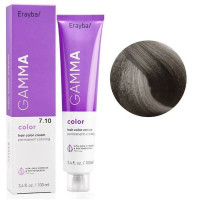 Крем-фарба для волосся Erayba Gamma Color Haircolor Cream 7/10 Попелястий блонд 100мл