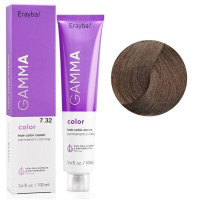 Крем-фарба для волосся Erayba Gamma Color Haircolor Cream 7/32 Золотисто-бежевий блонд 100мл
