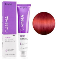 Крем-краска для волос Erayba Gamma Color Haircolor Cream 7/99 Интенсивный красный блонд 100мл