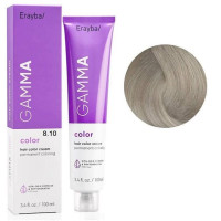 Крем-фарба для волосся Erayba Gamma Color Haircolor Cream 8/10 Світлий попелястий блонд 100мл