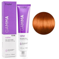 Крем-фарба для волосся Erayba Gamma Color Haircolor Cream 8/44 Світлий інтенсивний мідний блонд 100мл