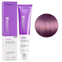 Крем-фарба для волосся Erayba Gamma Color Haircolor Cream 9/80 Дуже світлий фіолетовий блонд 100мл