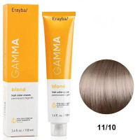 Крем-краска для волос Erayba Gamma Blond Superblond Haircolor Cream 11/10 Пепельно-платиновый блонд 100мл