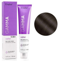 Крем-краска для волос Erayba Gamma Color Haircolor Cream 5/00+ Интенсивный натуральный светло-коричневый 100мл