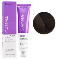 Крем-фарба для волосся Erayba Gamma Color Haircolor Cream 6/00+ Інтенсивний натуральний темний блонд 100мл