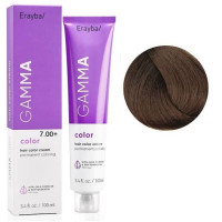 Крем-фарба для волосся Erayba Gamma Color Haircolor Cream 7/00+ Інтенсивний натуральний блонд 100мл