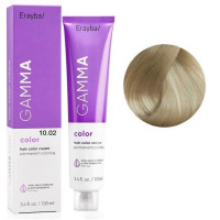 Крем-фарба для волосся Erayba Gamma Color Haircolor Cream 10/02 Натуральний ірис 100мл