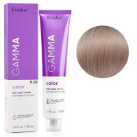Крем-фарба для волосся Erayba Gamma Color Haircolor Cream 9/02 Екстра світло - русявий натурально - ірисовий 100мл