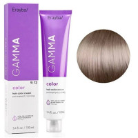 Крем-фарба для волосся Erayba Gamma Color Haircolor Cream 9/12 Екстра світло - русявий попелясто - ірисовий 100мл