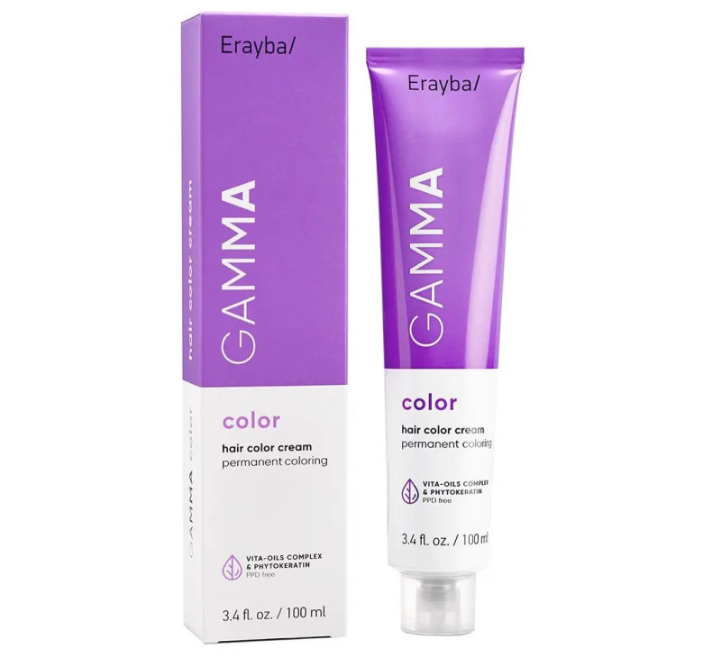 Крем-краска для волос Erayba Gamma Color Haircolor Cream 10/40 Медный очень светло - русый 100мл