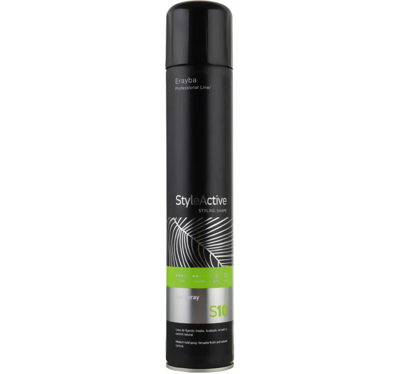 Лак для волос средней фиксации Erayba S10 StyleActiv Flex Spray 500мл