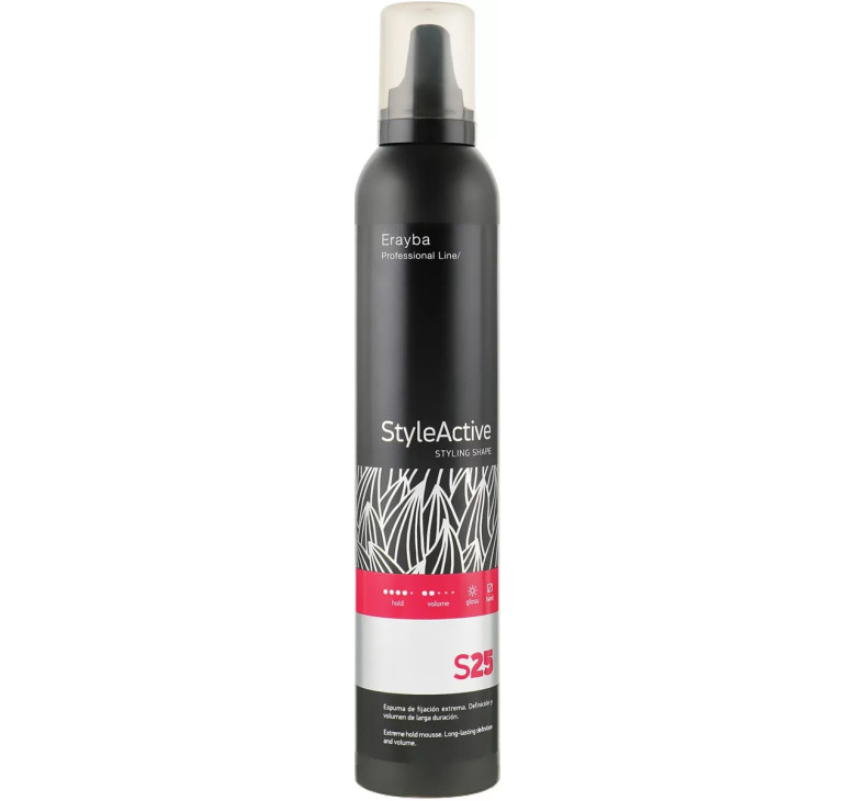 Пена для волос сильной фиксации Erayba S25 StyleActive Extreme Mousse 300мл