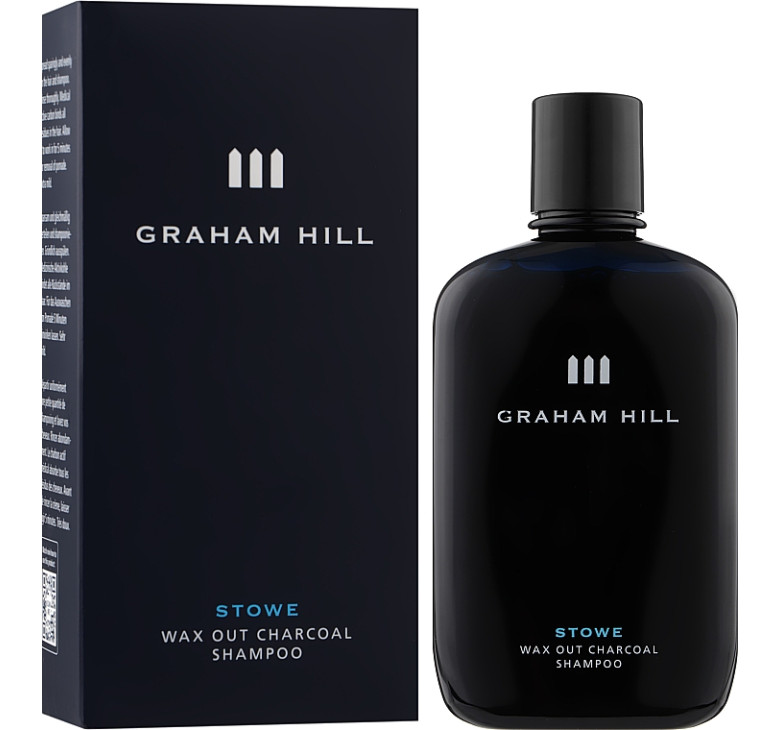 Шампунь для глубокого очищения с активированным углем Graham Hill Stowe Wax Out Charcoal Shampoo 250 мл