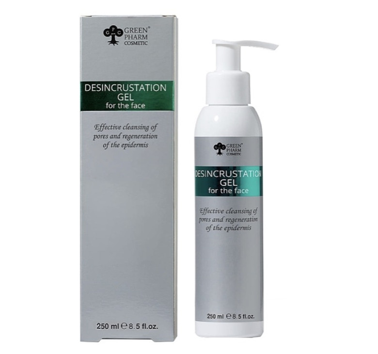 Гель-дезинкрустант для раскрытия пор pH 9 Green Pharm Cosmetic 250мл