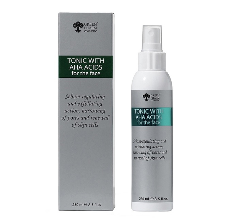 Тонік з АНА кислотами рН 3,5 Green Pharm Cosmetic 250мл