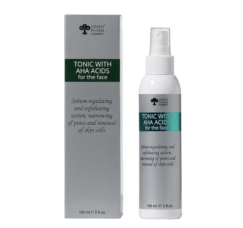 Тоник с АНА кислотами рН 3,5 Green Pharm Cosmetic 150мл